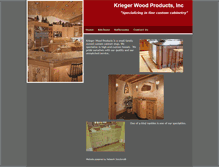 Tablet Screenshot of kriegerwood.com